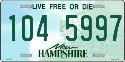 NH license plate 1045997