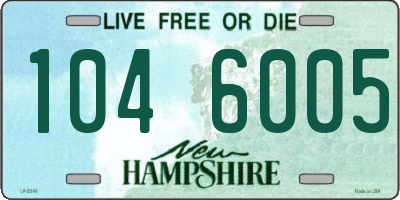NH license plate 1046005