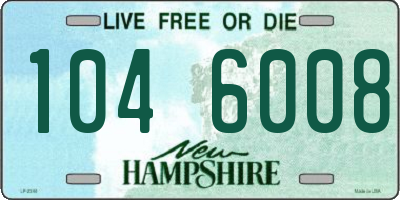 NH license plate 1046008