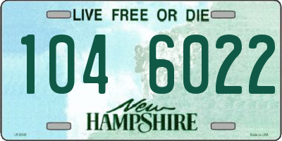 NH license plate 1046022