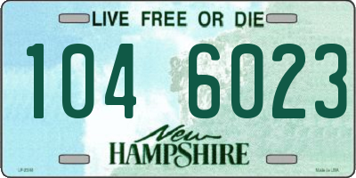 NH license plate 1046023