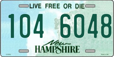 NH license plate 1046048