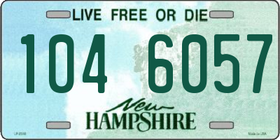 NH license plate 1046057