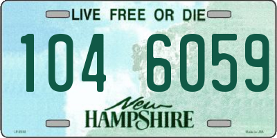 NH license plate 1046059