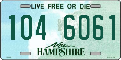 NH license plate 1046061