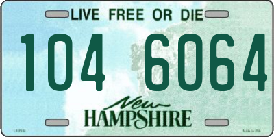 NH license plate 1046064