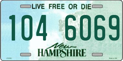 NH license plate 1046069