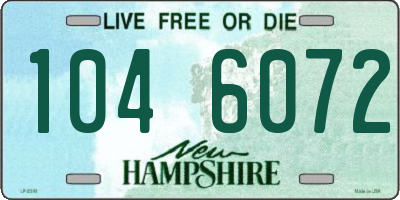 NH license plate 1046072