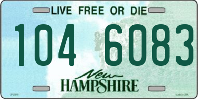 NH license plate 1046083