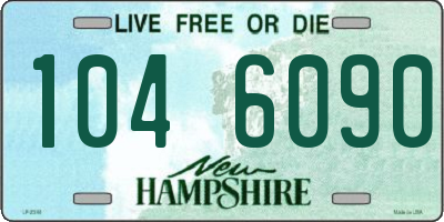 NH license plate 1046090