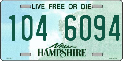 NH license plate 1046094