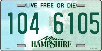 NH license plate 1046105