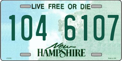 NH license plate 1046107