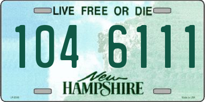 NH license plate 1046111