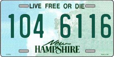 NH license plate 1046116