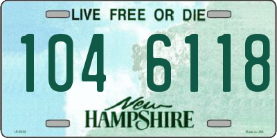 NH license plate 1046118