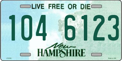 NH license plate 1046123