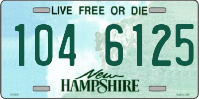 NH license plate 1046125