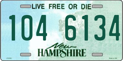 NH license plate 1046134