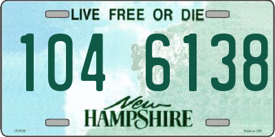 NH license plate 1046138