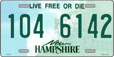 NH license plate 1046142