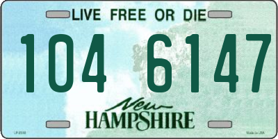 NH license plate 1046147