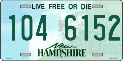 NH license plate 1046152