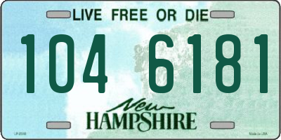 NH license plate 1046181