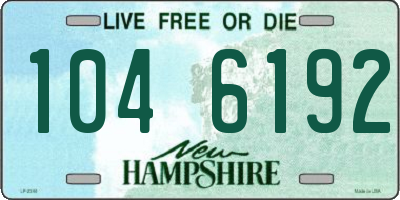 NH license plate 1046192