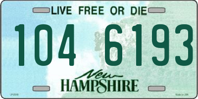 NH license plate 1046193