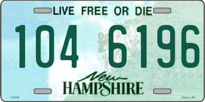 NH license plate 1046196