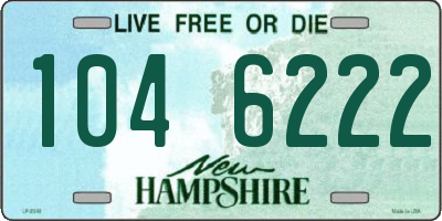 NH license plate 1046222