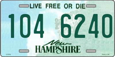 NH license plate 1046240