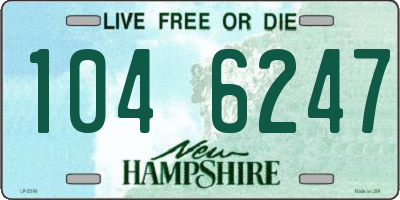 NH license plate 1046247