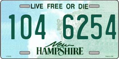 NH license plate 1046254