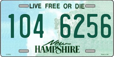 NH license plate 1046256
