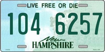 NH license plate 1046257