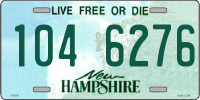 NH license plate 1046276