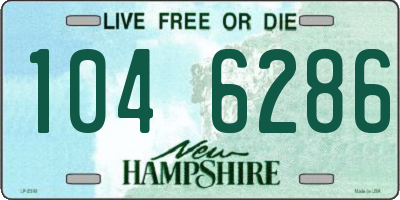 NH license plate 1046286