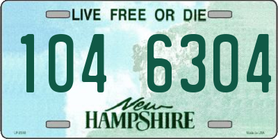NH license plate 1046304