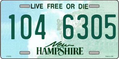 NH license plate 1046305
