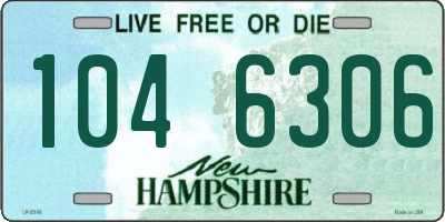 NH license plate 1046306