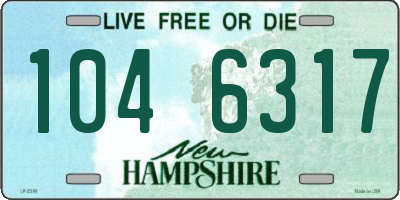 NH license plate 1046317