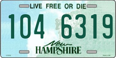 NH license plate 1046319