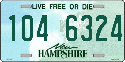 NH license plate 1046324