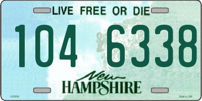 NH license plate 1046338