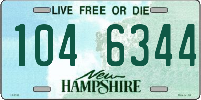 NH license plate 1046344