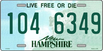 NH license plate 1046349