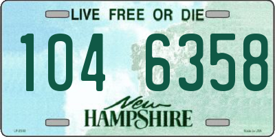 NH license plate 1046358