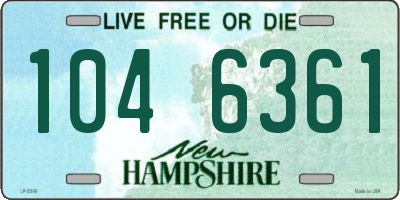 NH license plate 1046361
